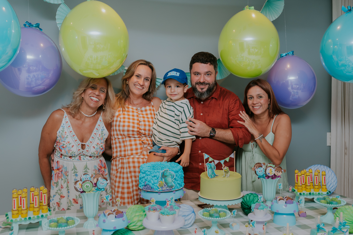 fotografia fotografa festa infantil 4 anos Samuel tema monstros sa botafogo rio de janeiro rj familia 