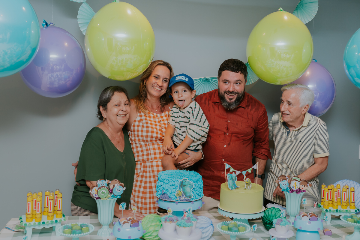 fotografia fotografa festa infantil 4 anos Samuel tema monstros sa botafogo rio de janeiro rj familia 