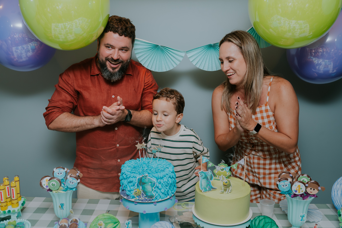 fotografia fotografa festa infantil 4 anos Samuel tema monstros sa botafogo rio de janeiro rj familia 