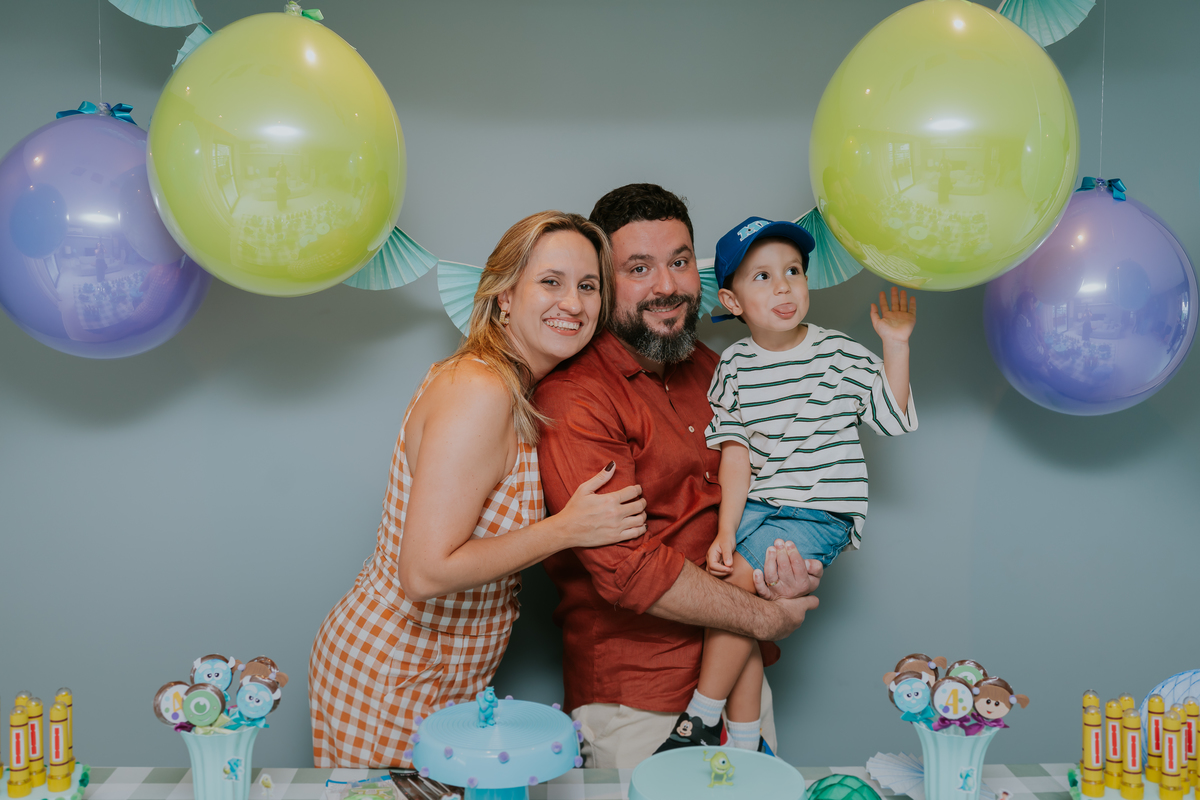 fotografia fotografa festa infantil 4 anos Samuel tema monstros sa botafogo rio de janeiro rj familia 