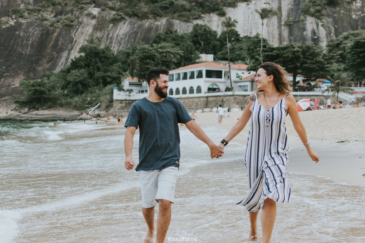 Fotografia ensaio de casal- Praia Vermelha, Urca- Rio de Janeiro