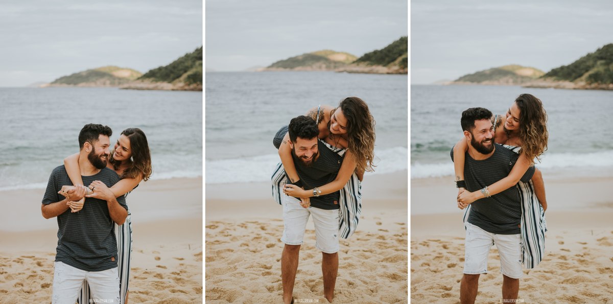 Fotografia ensaio de casal- Praia Vermelha, Urca- Rio de Janeiro