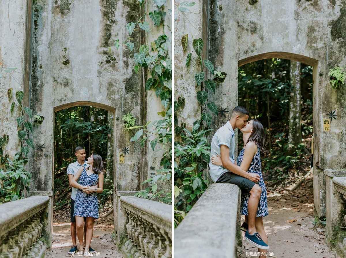 Fotografia ensaio de casal- Parque Lage, Rio de Janeiro