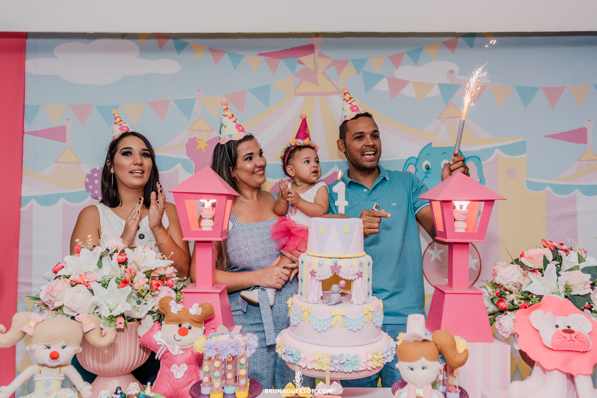 festa infantil 1 ano rio de janeiro rj fotografia ilha do governador circo rosa bruna guerson