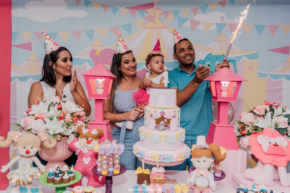festa infantil 1 ano rio de janeiro rj fotografia ilha do governador circo rosa bruna guerson
