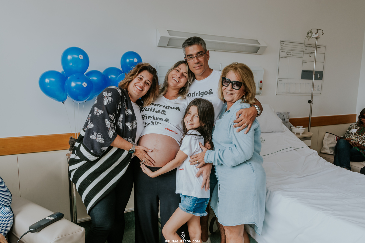 fotografia de parto rio de janeiro bruna guerson maternidade são josé familia reunida
