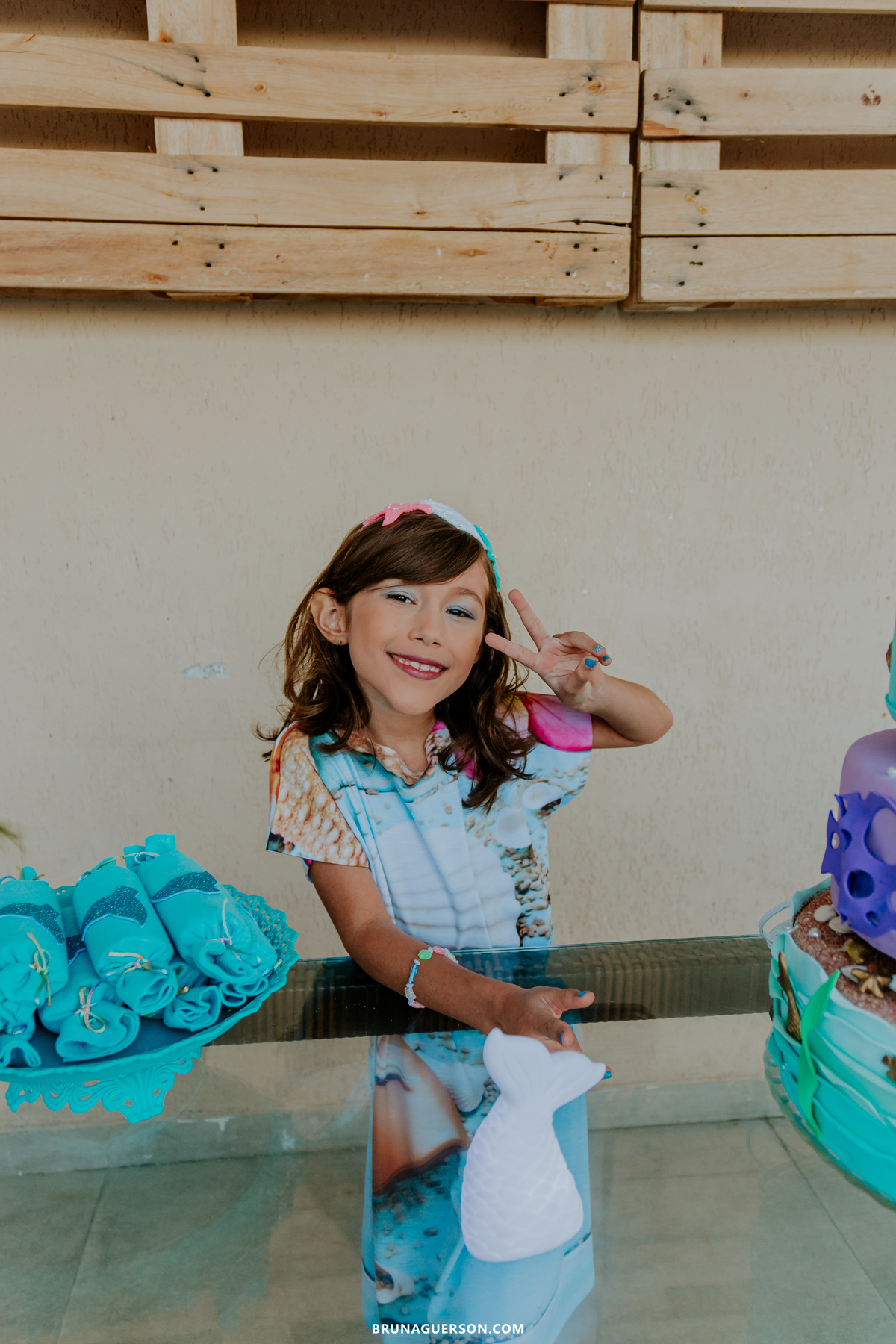 festa infantil rio de janeiro rj bruna guerson fotografa sereia criança decoração
