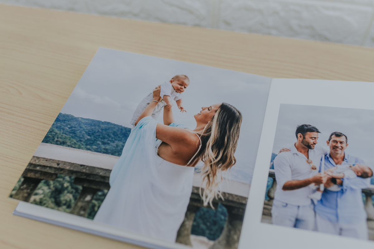 album fotografo rio de janeiro diagramação design capa layout batizado fotografia familia cristo redentor