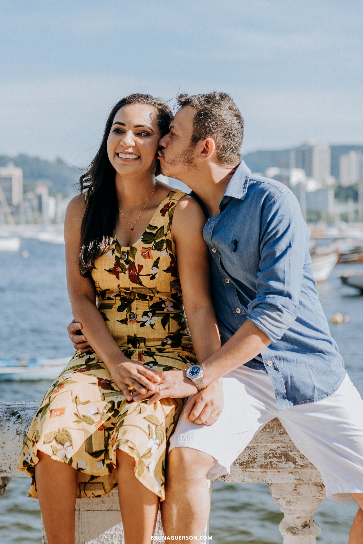 ensaio de casal Rio de Janeiro urca rj mureta da urca ponto turistico Cristo Redentor 