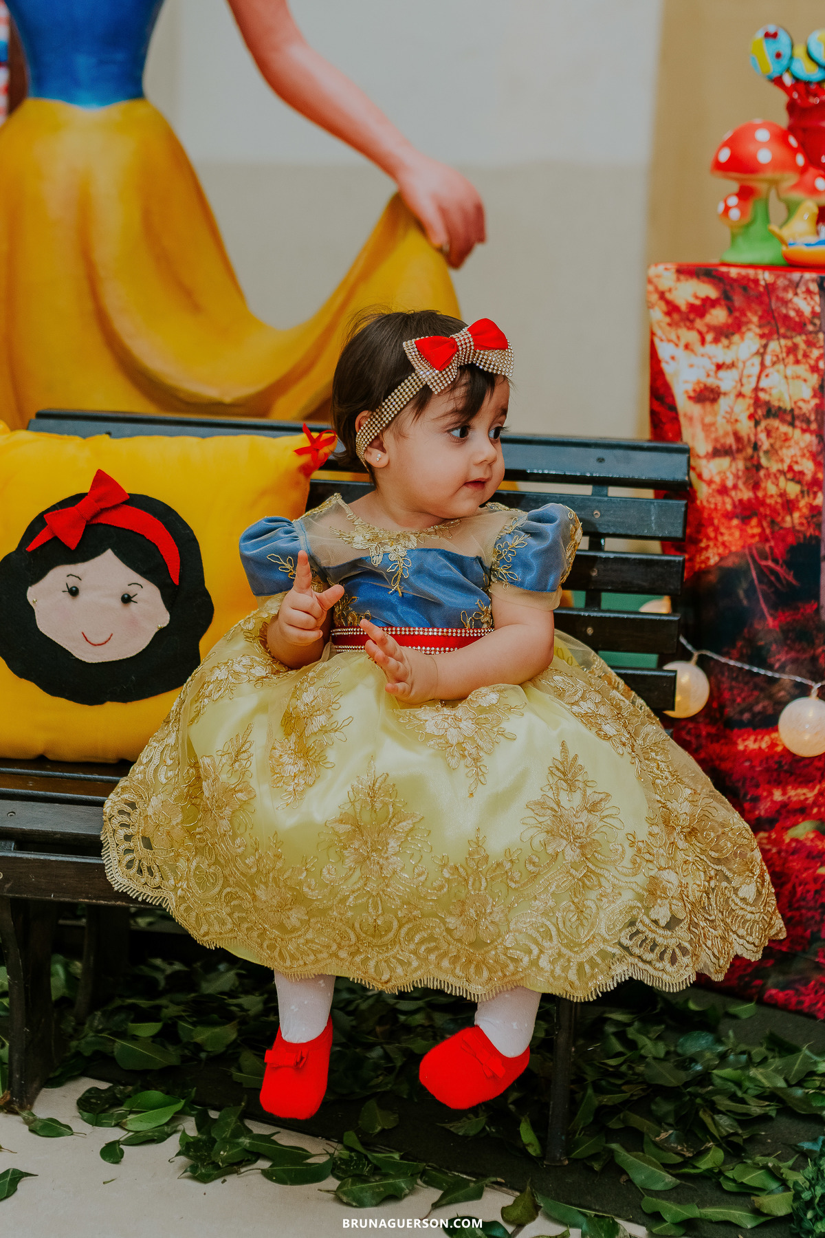 fotografia festa infantil rj 1 ano Mariah branca de neve fotografa rio de janeiro