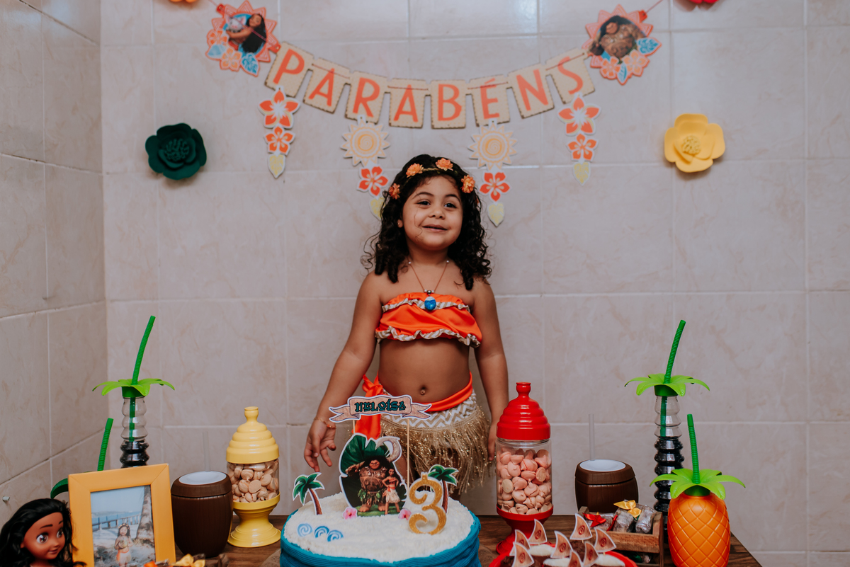 Rio de Janeiro rj Ilha do Governador festa infantil festa em casa festa simples moana