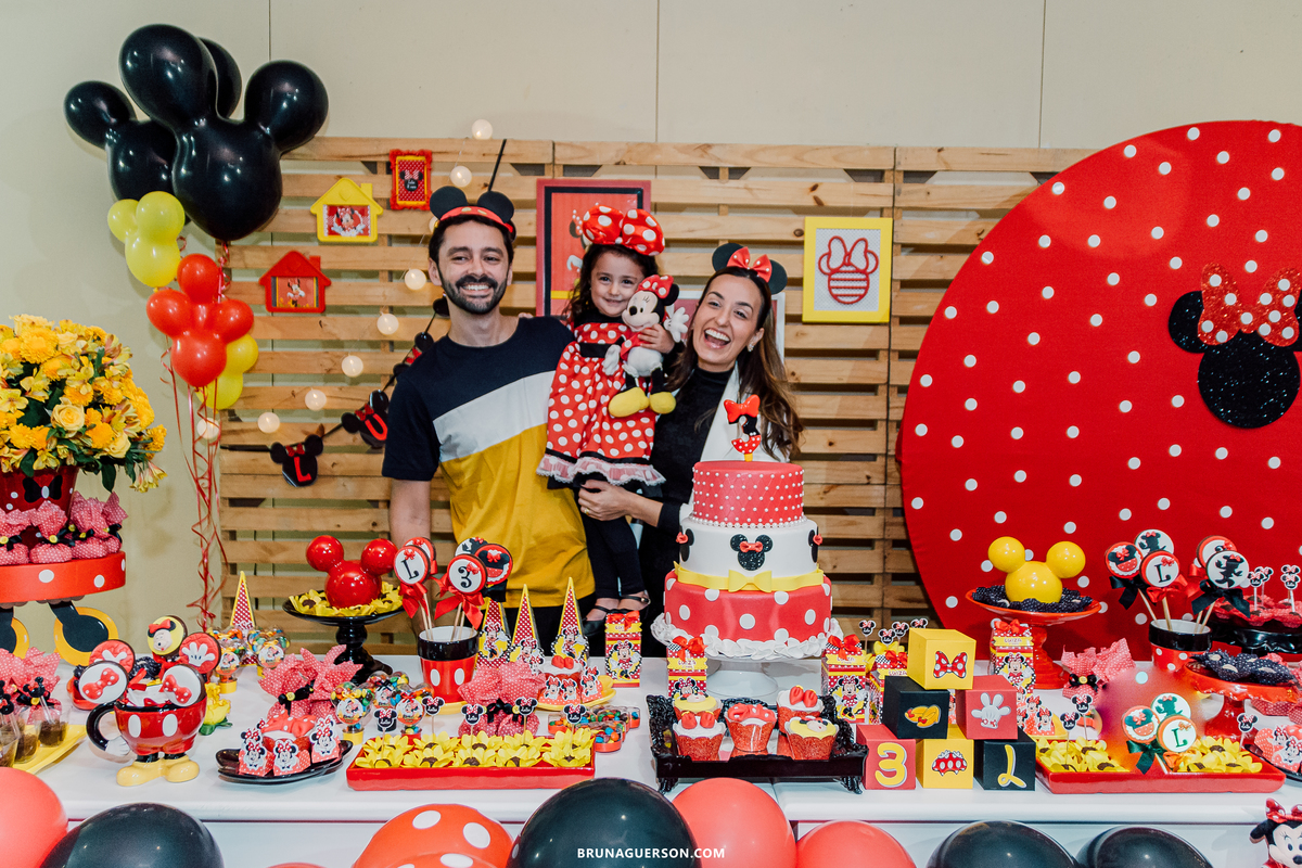 festa infantil Rio de Janeiro Botafogo zona sul 3 anos Minnie decoracao