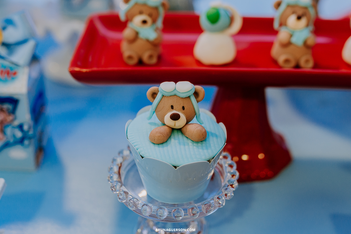 fotografa de familia Rio de Janeiro rj cha de bebe cha de menino tema urso aviador decoracao