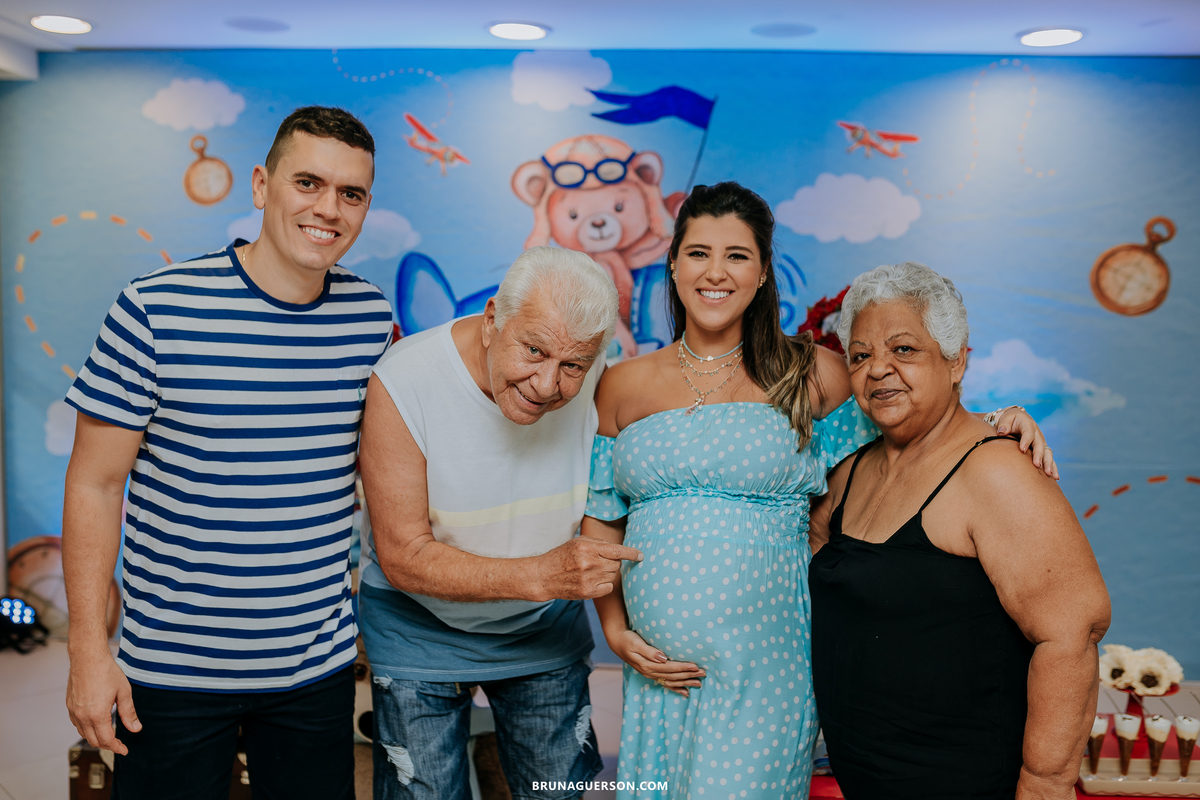 fotografa de familia Rio de Janeiro rj cha de bebe cha de menino tema urso aviador decoracao