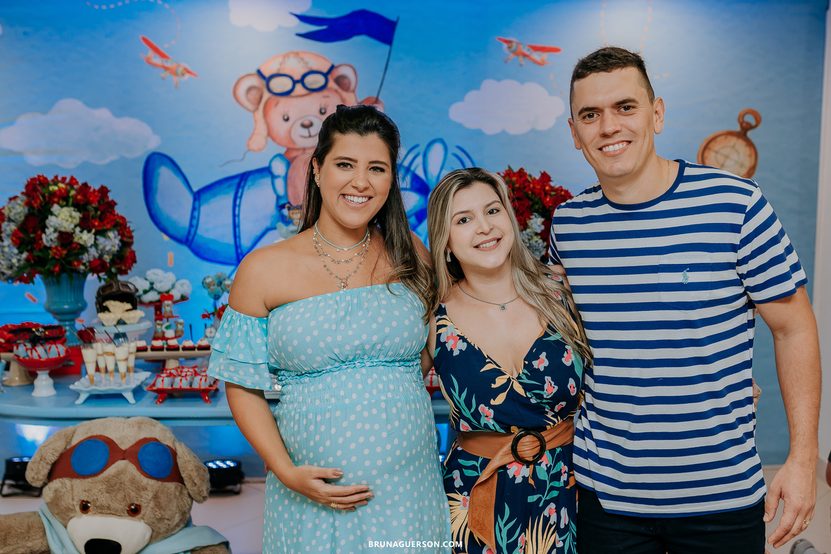 fotografa de familia Rio de Janeiro rj cha de bebe cha de menino tema urso aviador decoracao