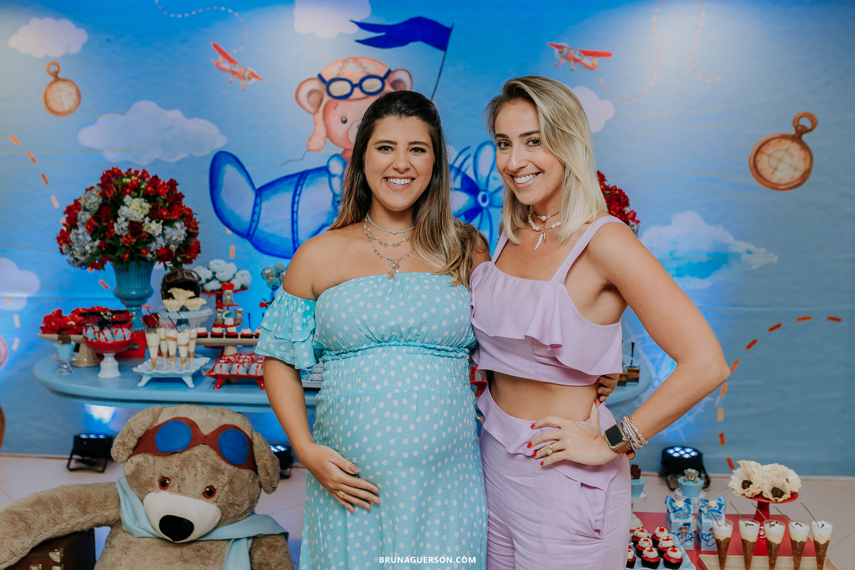 fotografa de familia Rio de Janeiro rj cha de bebe cha de menino tema urso aviador decoracao