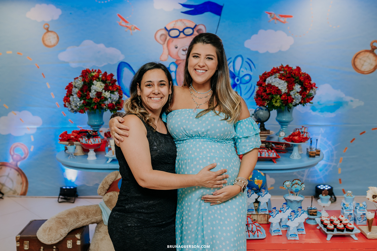 fotografa de familia Rio de Janeiro rj cha de bebe cha de menino tema urso aviador decoracao