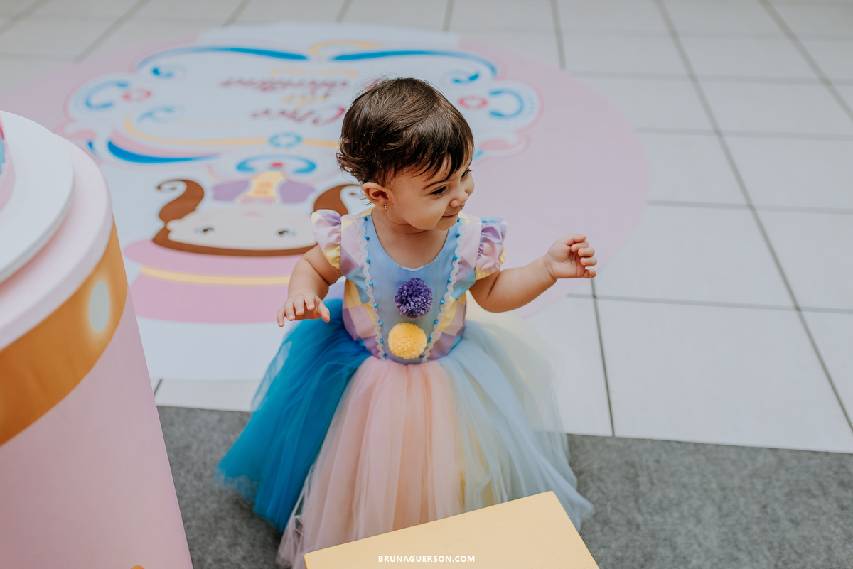 fotografia festa infantil Rio de Janeiro fotógrafa rj 1 ano circo rosa 
