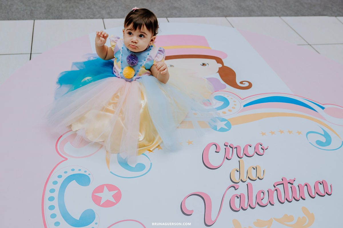 fotografia festa infantil Rio de Janeiro fotógrafa rj 1 ano circo rosa 
