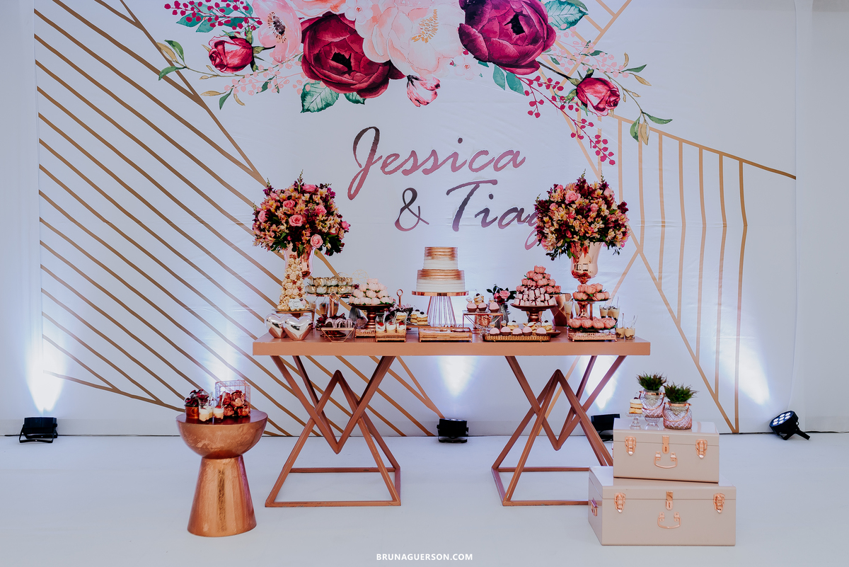 fotografia evento noivado Rio de Janeiro rj decoracao gold 