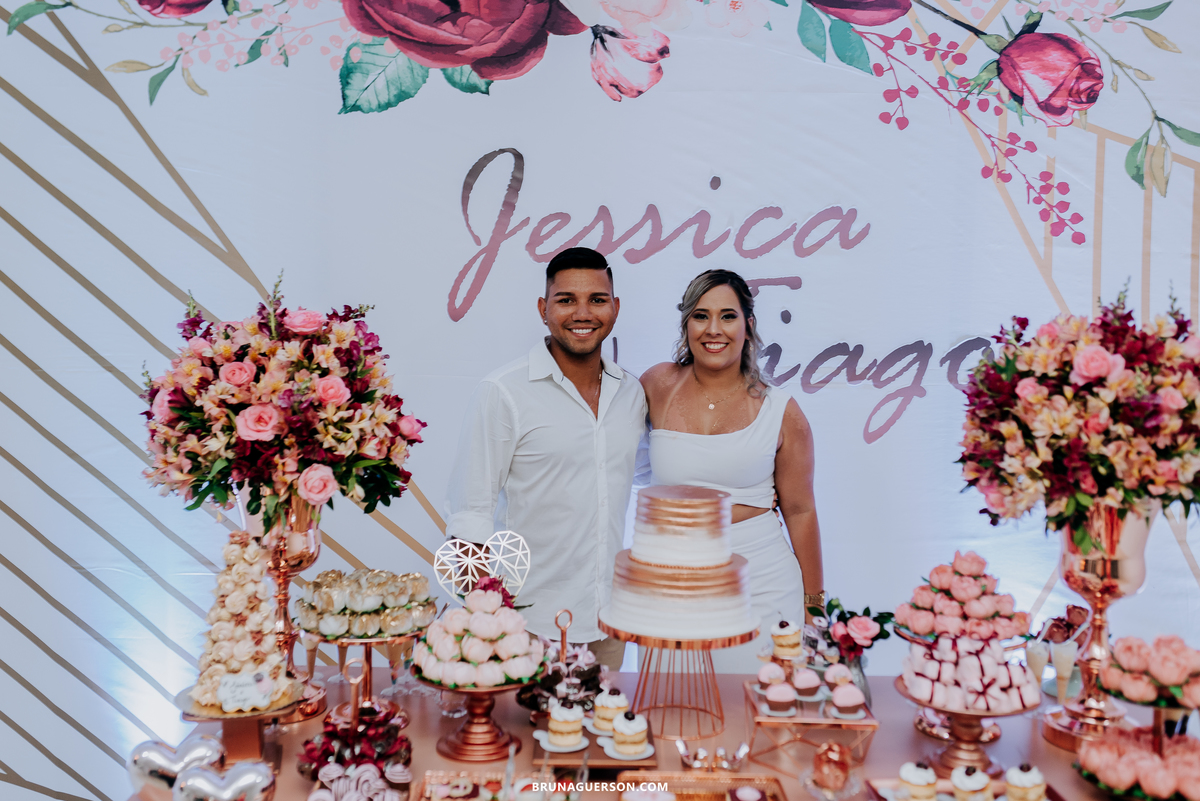 fotografia evento noivado Rio de Janeiro rj decoracao gold 