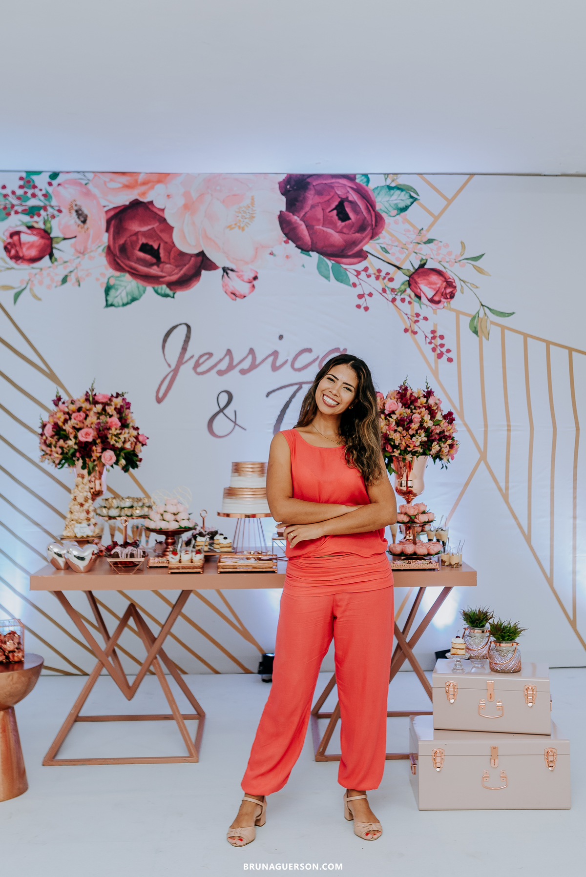 fotografia evento noivado Rio de Janeiro rj decoracao gold 