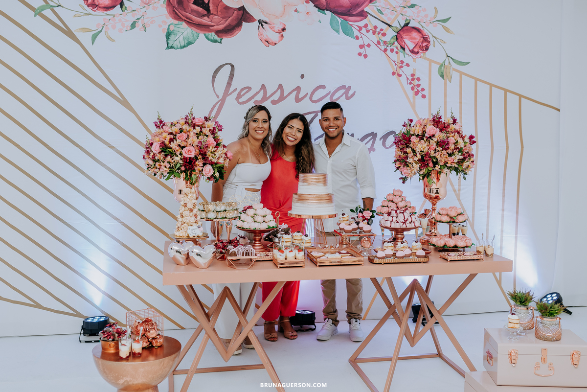 fotografia evento noivado Rio de Janeiro rj decoracao gold 