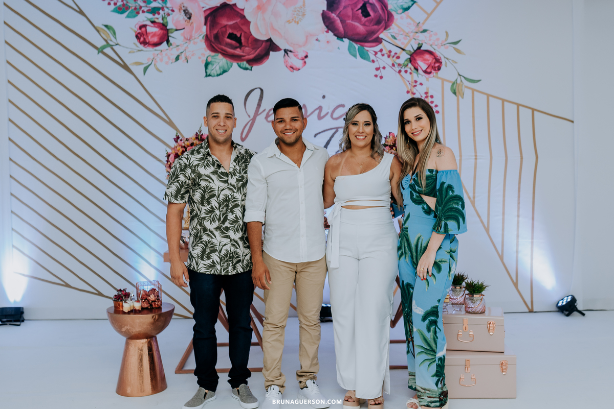 fotografia evento noivado Rio de Janeiro rj decoracao gold 