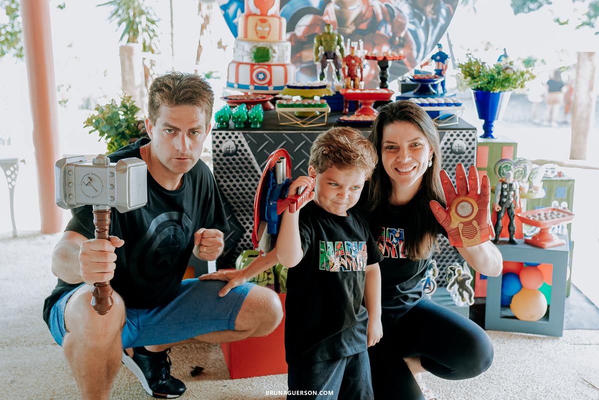 fotografia festa infantil rj fotografa Rio de Janeiro aniversario Marvel 4 ano ao ar livre