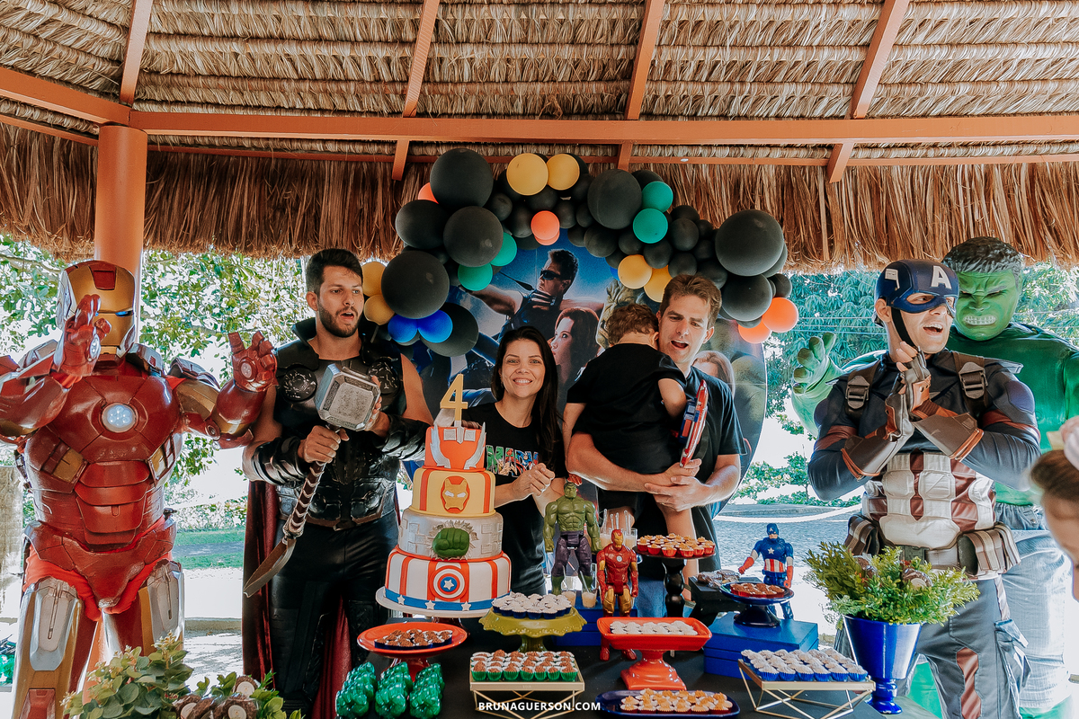 fotografia festa infantil rj fotografa Rio de Janeiro aniversario Marvel 4 ano ao ar livre