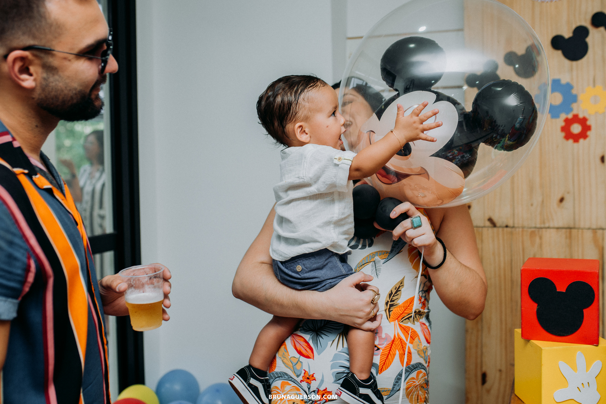 festa infantil rj Rio de Janeiro fotografia aniversario tema Mickey Mouse decoração 1 ano recreio dos bandeirantes