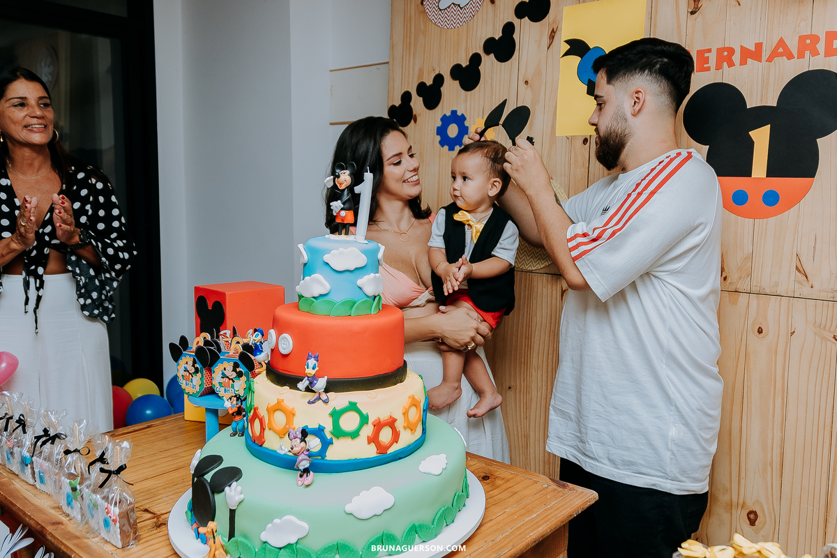 festa infantil rj Rio de Janeiro fotografia aniversario tema Mickey Mouse decoração 1 ano recreio dos bandeirantes