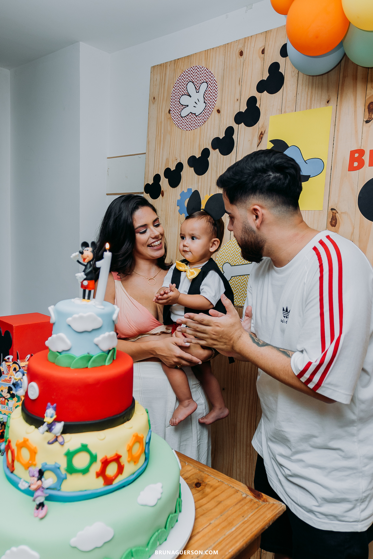 festa infantil rj Rio de Janeiro fotografia aniversario tema Mickey Mouse decoração 1 ano recreio dos bandeirantes