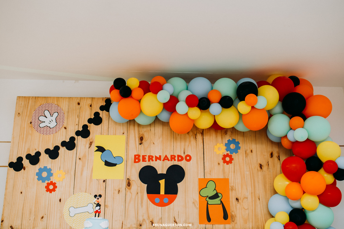 festa infantil rj Rio de Janeiro fotografia aniversario tema Mickey Mouse decoração 1 ano recreio dos bandeirantes