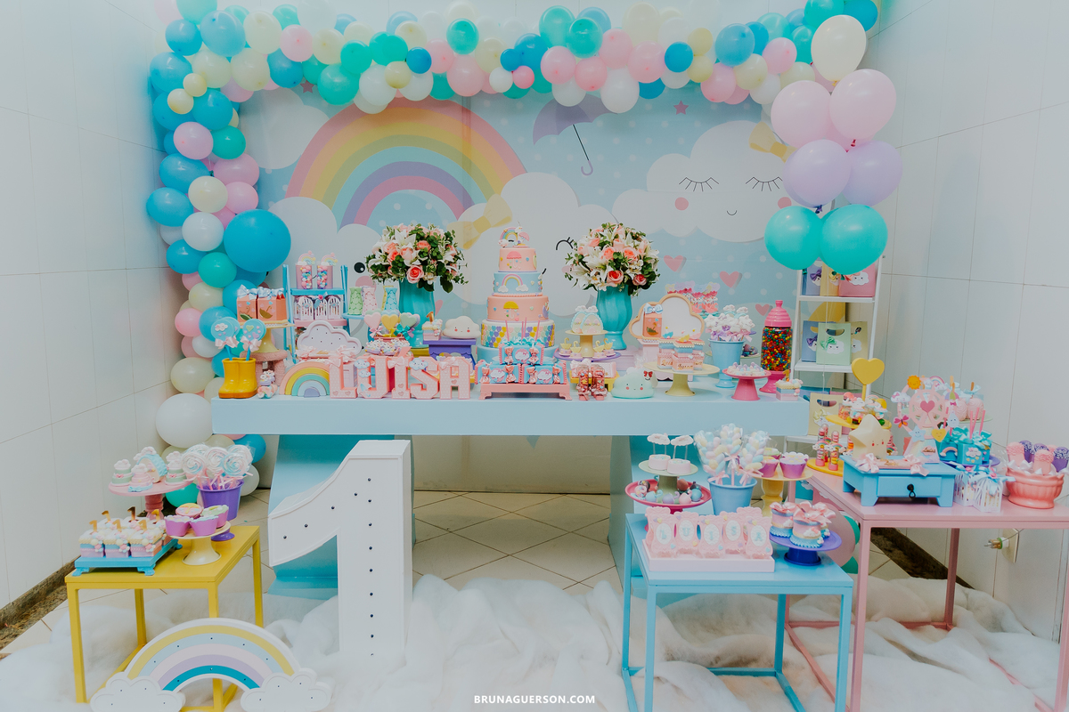 festa infantil 1 ano chuva de amor rio de janeiro lagoa rj clube naval piraque bruna guerson decoracao menina