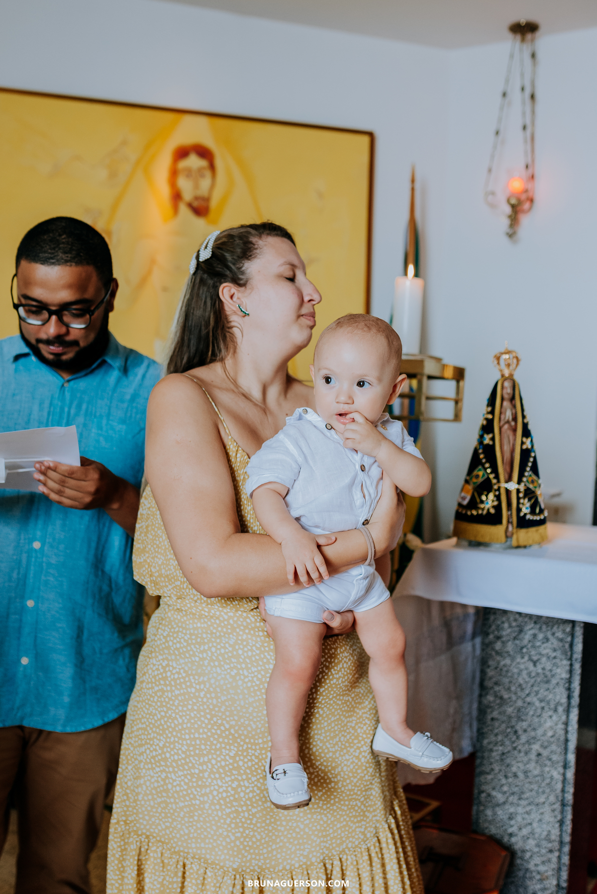 fotografia de batizado Rio de Janeiro rj fotografa de familia Cristo Redentor ponto turístico capela nossa senhora de fatima