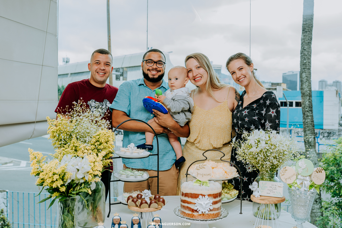 fotografia de batizado Rio de Janeiro rj fotografa de familia Cristo Redentor ponto turístico decoracao batizado de menino