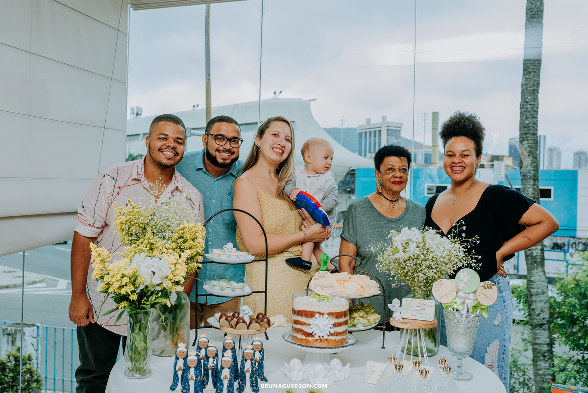 fotografia de batizado Rio de Janeiro rj fotografa de familia Cristo Redentor ponto turístico decoracao batizado de menino