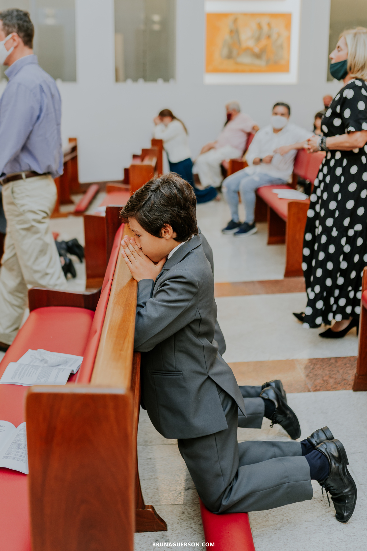 fotografia primeira comunhão eucaristia colégio porto real barra da tijuca paroquia Santa Rosa de lima rj 