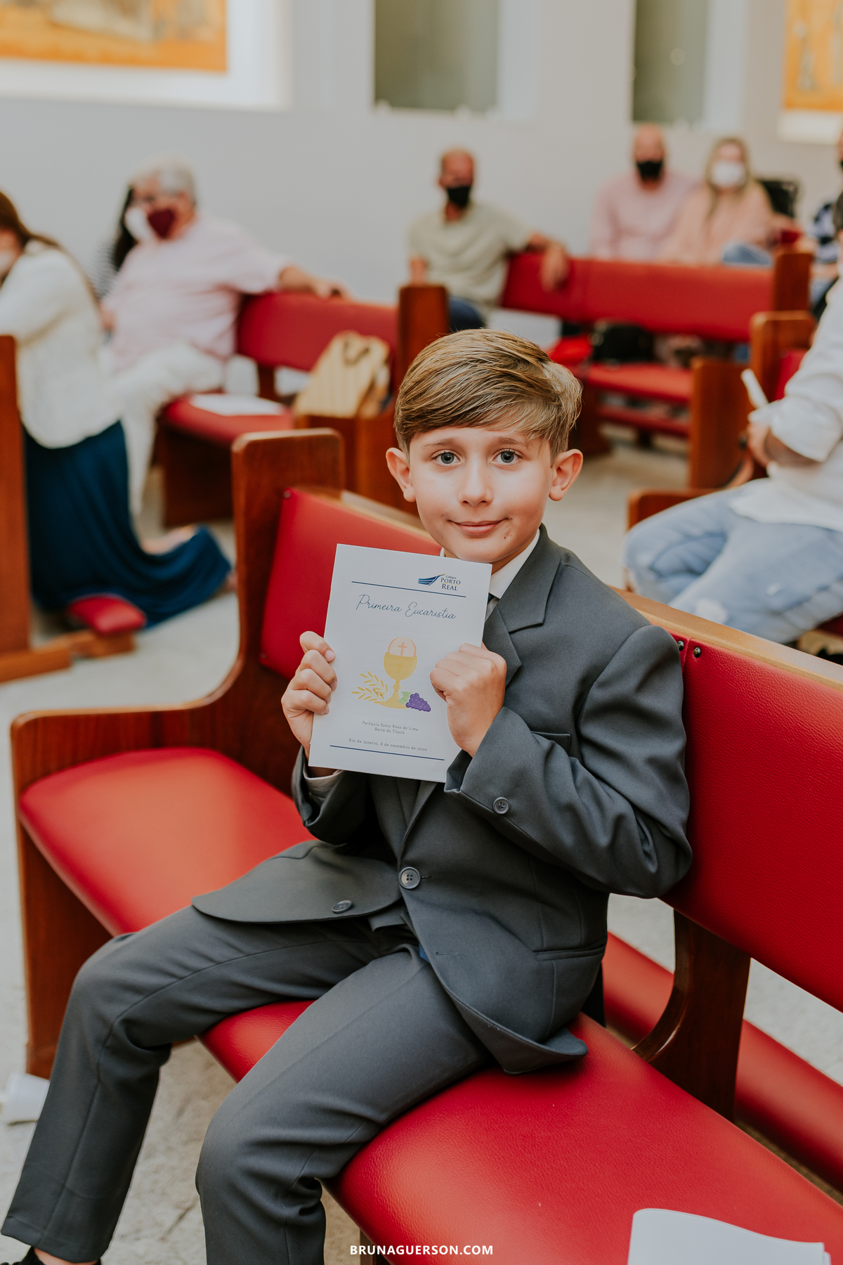 fotografia primeira comunhão eucaristia colégio porto real barra da tijuca paroquia Santa Rosa de lima rj 
