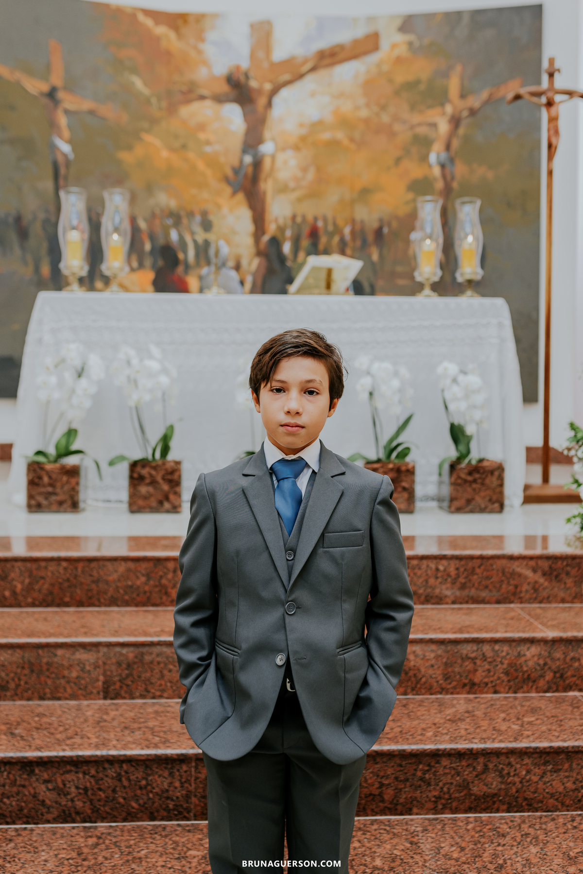 fotografia primeira comunhão eucaristia colégio porto real barra da tijuca paroquia Santa Rosa de lima rj 