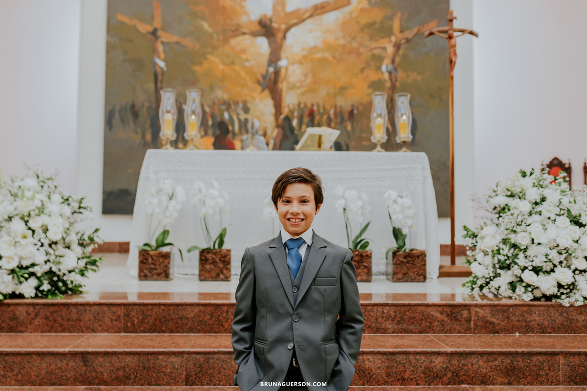 fotografia primeira comunhão eucaristia colégio porto real barra da tijuca paroquia Santa Rosa de lima rj 