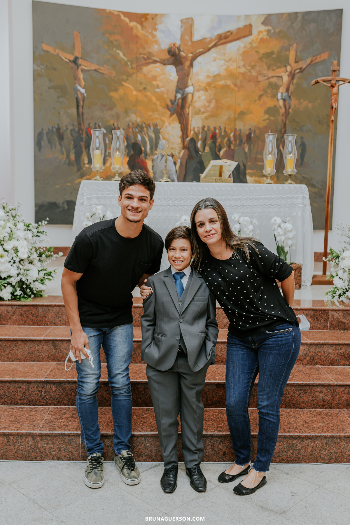 fotografia primeira comunhão eucaristia colégio porto real barra da tijuca paroquia Santa Rosa de lima rj 