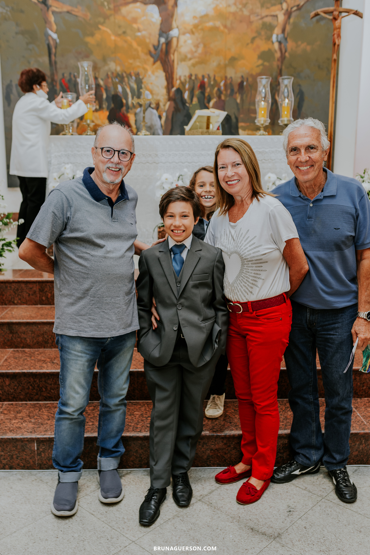 fotografia primeira comunhão eucaristia colégio porto real barra da tijuca paroquia Santa Rosa de lima rj 