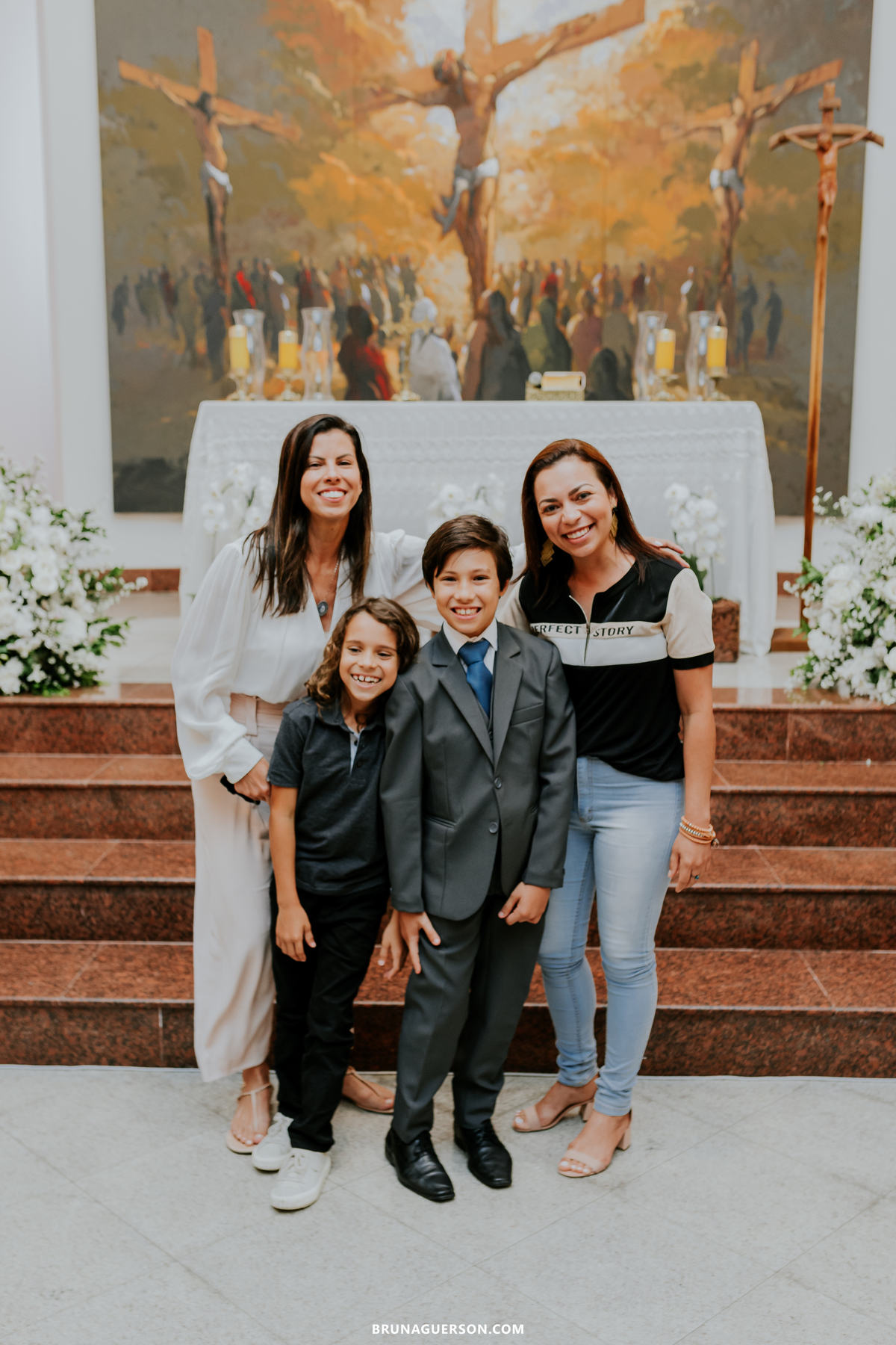 fotografia primeira comunhão eucaristia colégio porto real barra da tijuca paroquia Santa Rosa de lima rj 