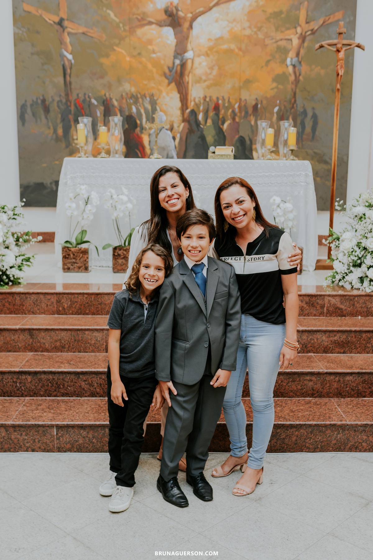 fotografia primeira comunhão eucaristia colégio porto real barra da tijuca paroquia Santa Rosa de lima rj 