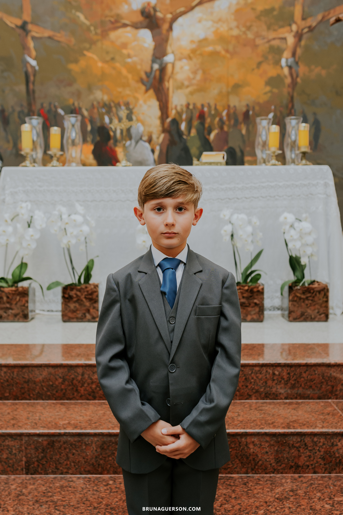 fotografia primeira comunhão eucaristia colégio porto real barra da tijuca paroquia Santa Rosa de lima rj 