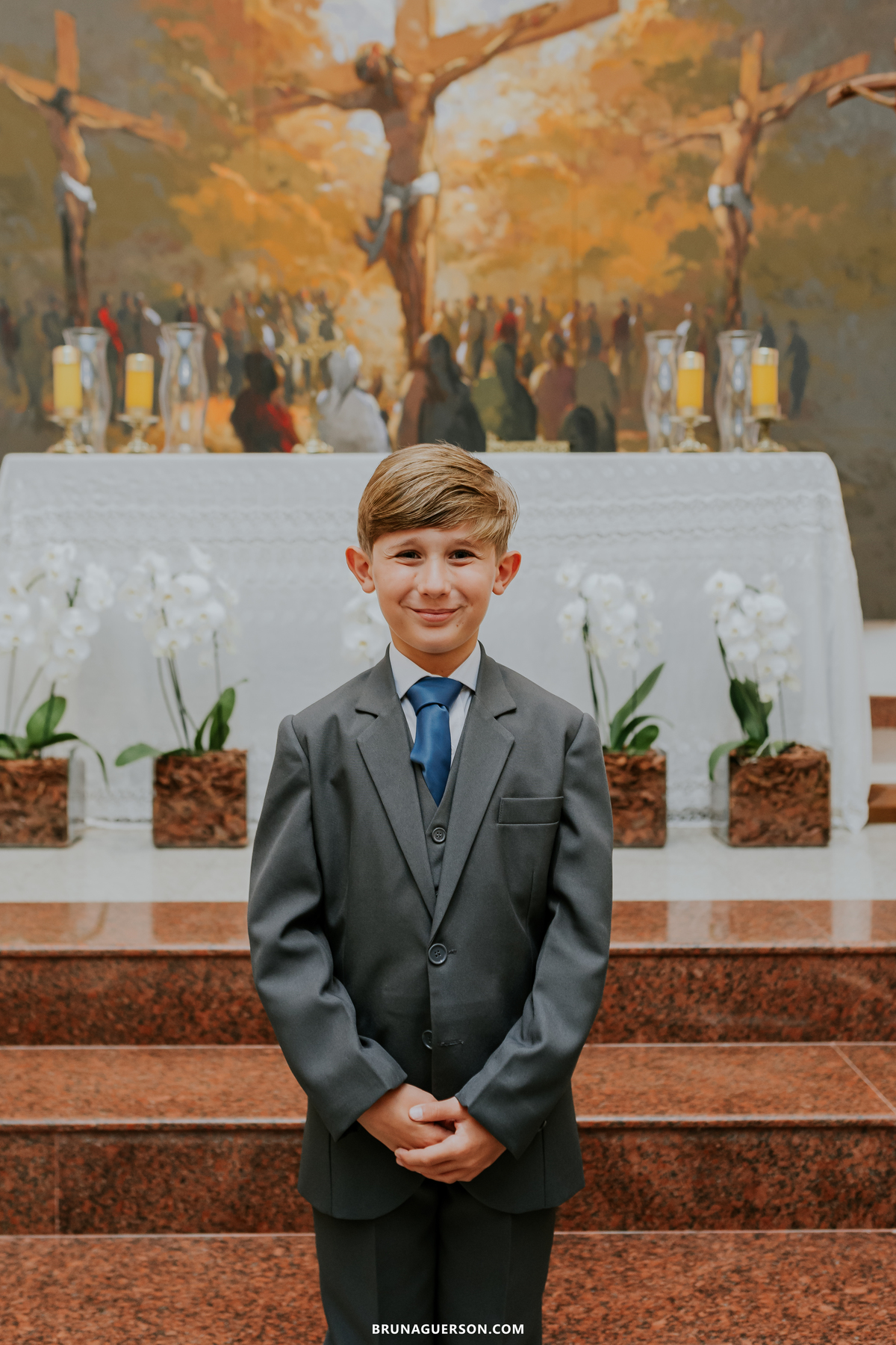 fotografia primeira comunhão eucaristia colégio porto real barra da tijuca paroquia Santa Rosa de lima rj 