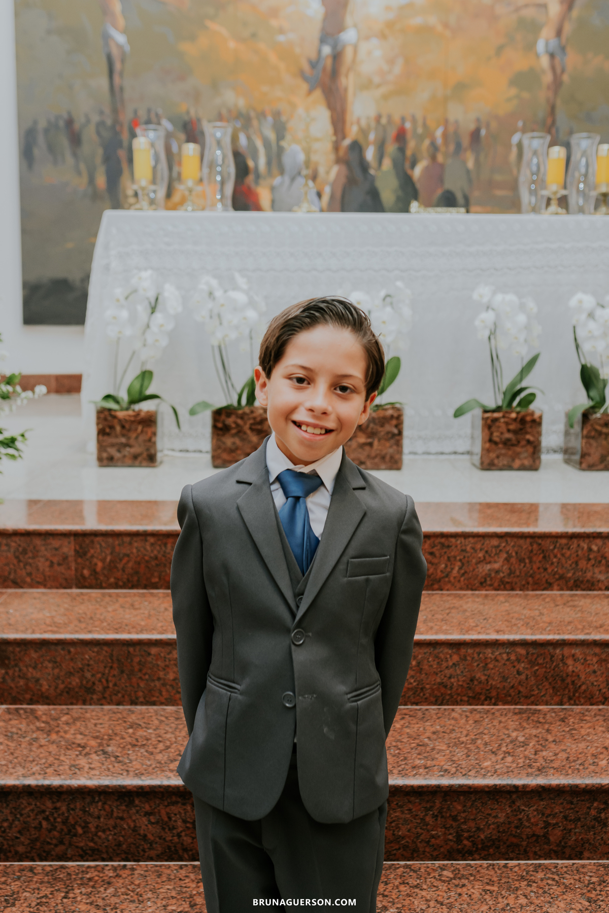 fotografia primeira comunhão eucaristia colégio porto real barra da tijuca paroquia Santa Rosa de lima rj 