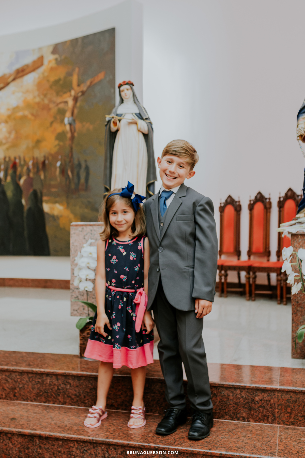 fotografia primeira comunhão eucaristia colégio porto real barra da tijuca paroquia Santa Rosa de lima rj 